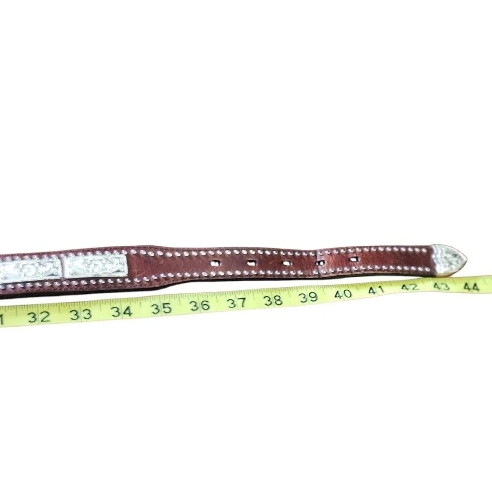 Western Belt Leather Brown Men's Nocona Size 40